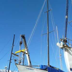 Bliss at the dock in Genova